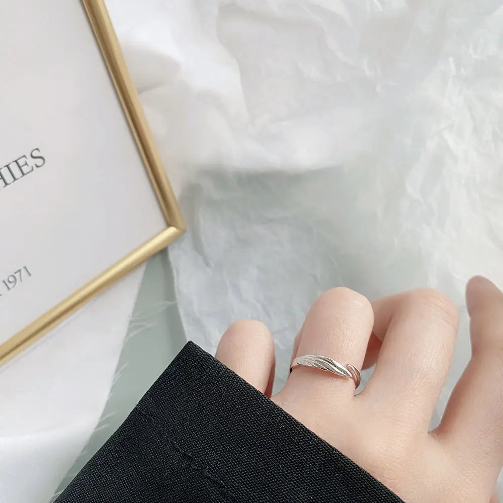 Retro Angel Demon Wings Open Ring for Women Couples Punk Gothic Adjustable Finger Jewelry Accessories Hip Hop Gifts - 991230