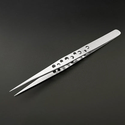 Industrial Tweezers Electronics Anti-static Curved Straight Tip Precision Stainless DIY Hand Tools Sets Forceps Phone Repair 