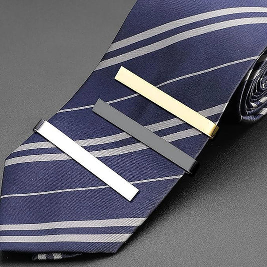1Pc Tie Clip for Men Wedding Anniversary Business Casual Shirt Tie Bar Pin Gift Steel/Gold/Black Color Necktie Pin Tie Clip