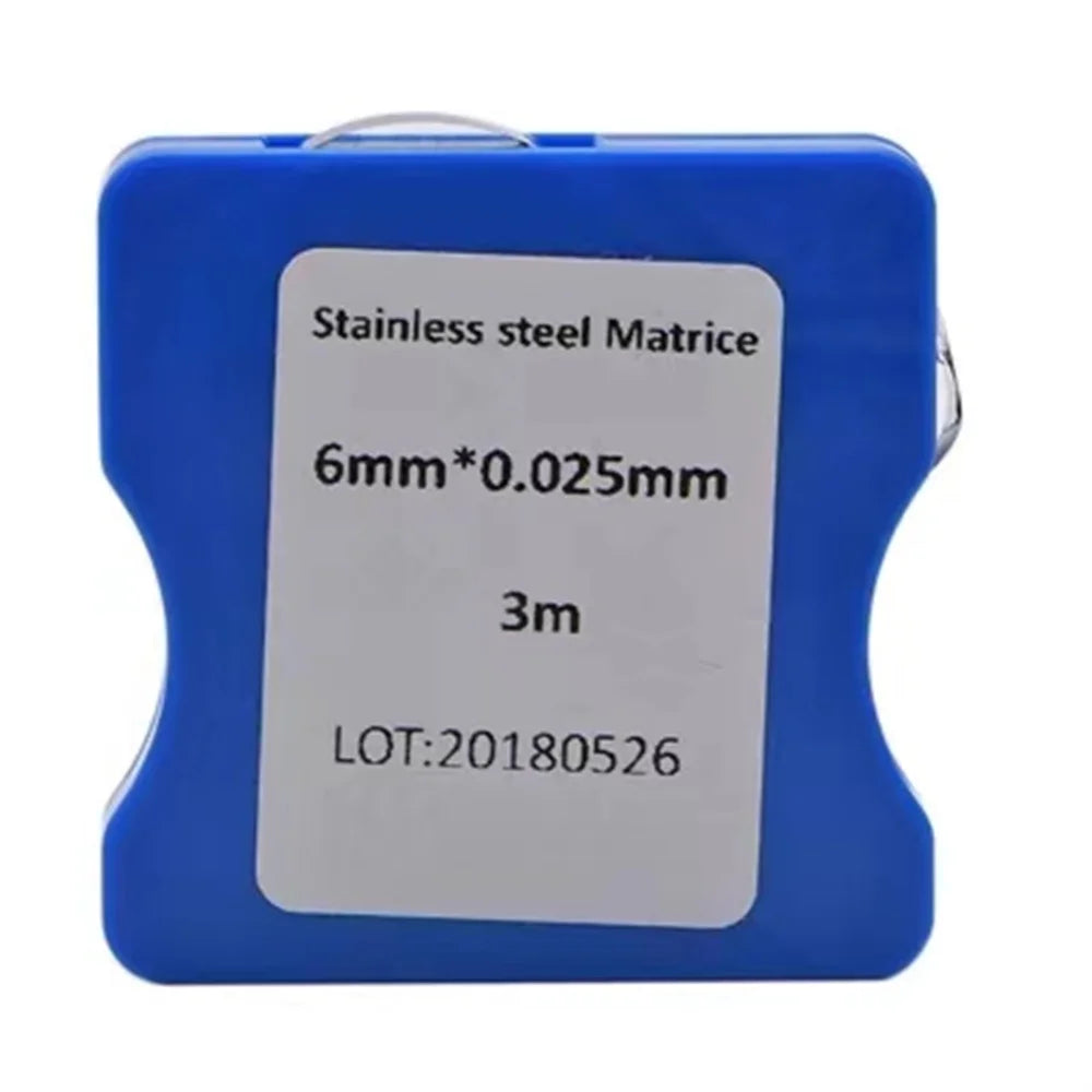 Dental Stainless Steel Matrix Strips Resin Film Restoration Light Cured Resin Clear Matrix Bands Polishing Strip Dental Mater