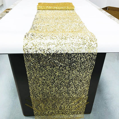 Tulle Sequin Table Runner Suitable for Party Table Runner Glitter Table Runner for Wedding Decoration and Various Party DIY