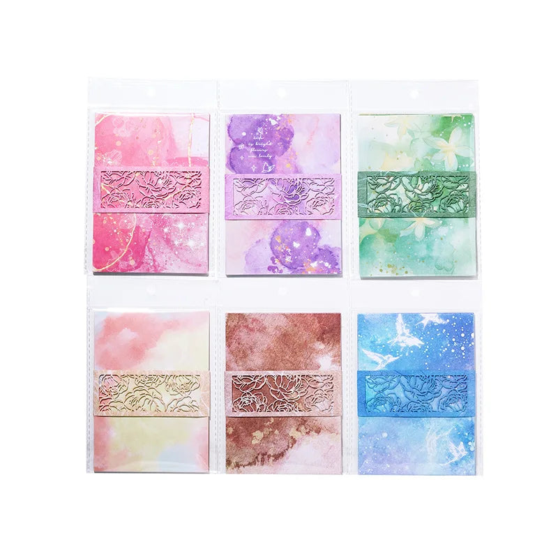20 pcs Vintage Color smudging style Material paper Planner handmade DIY Scrapbooking accessories Background paper