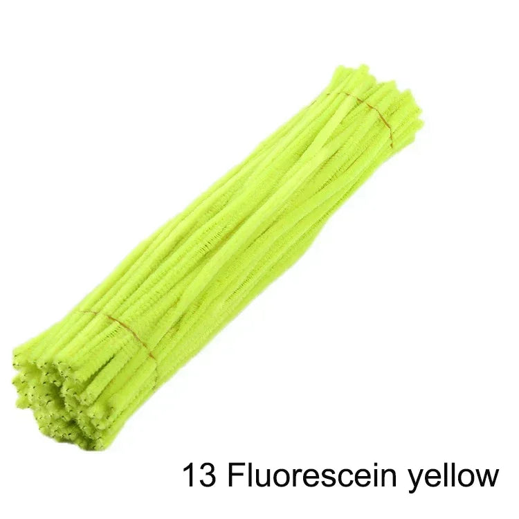 100/50Pcs Chenille Stems Bulk 22 Colors Chenille Pipe Cleaner Stems Kids Art and Crafts Projects and Decorations(6 MM x 12 in