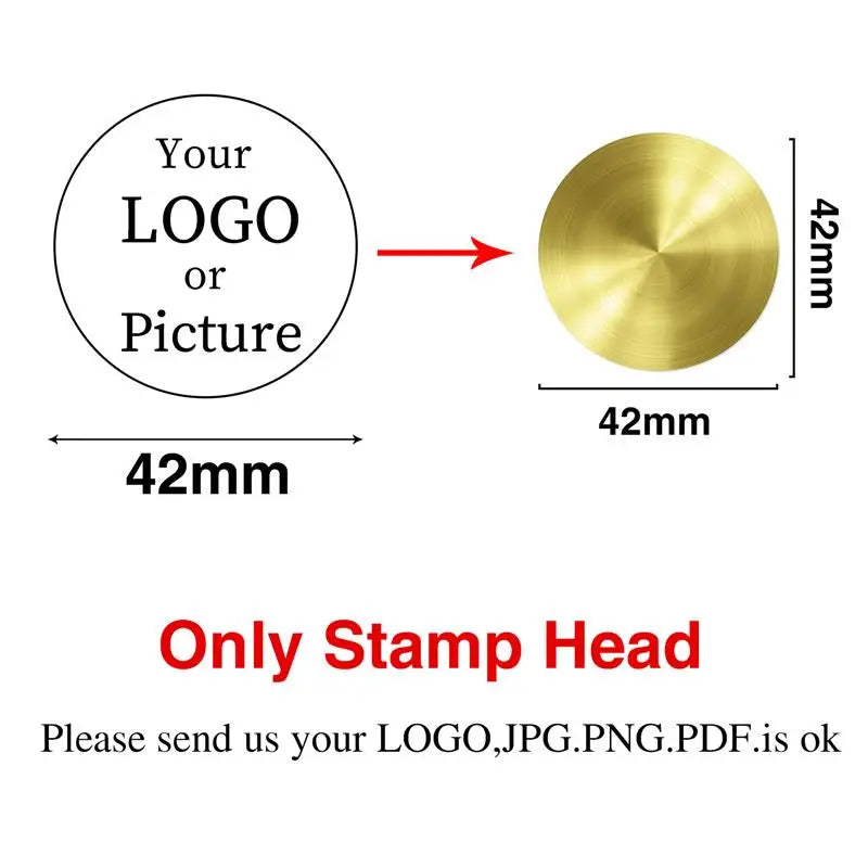 Custom Stamps Personalized Logo Metal Stamps Custom Wax Seals Stamps Customize Your Own Logo Gift Stamps Invitation Stamps - 