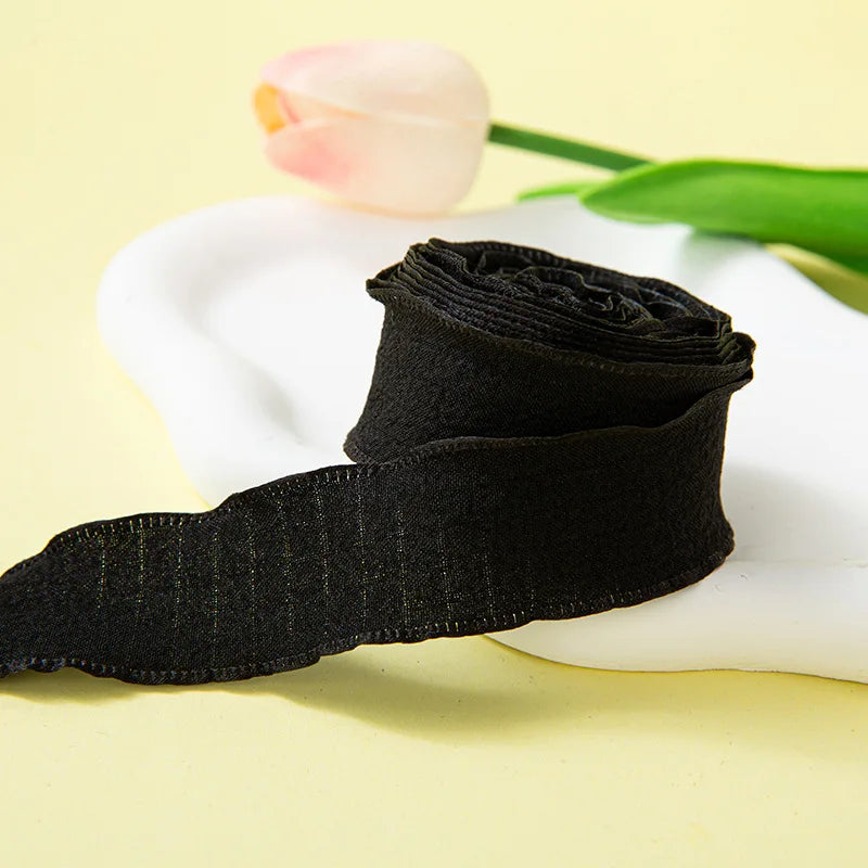 10Yards/Roll Fishtail Yarn Pleated Chiffon Ribbon Wavy Edged Ribbon For DIY Craft Bouquet Gift Wrapping Wedding Party Decorat