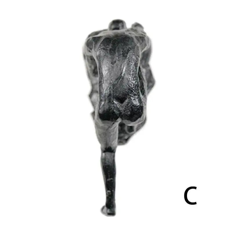 Climbing Athlete Man Art Sports Wall Hanging Ornaments Home Figures Miniatures Rock Climbing Man Resin Sculptures Statue - C