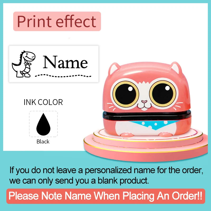 Personalized Name Stamp Set - Custom Waterproof Seal for Organizing Clothes,Shoe,School Supplies,Durable Back To School Gift 