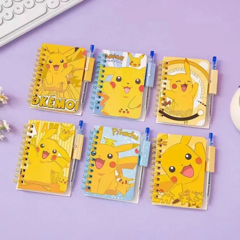 Pokemon Pikachu Notebook with Pen, Cute Cartoon Diary for School Girls, Kids Stationery Set Gift Box, Journal School Supplies