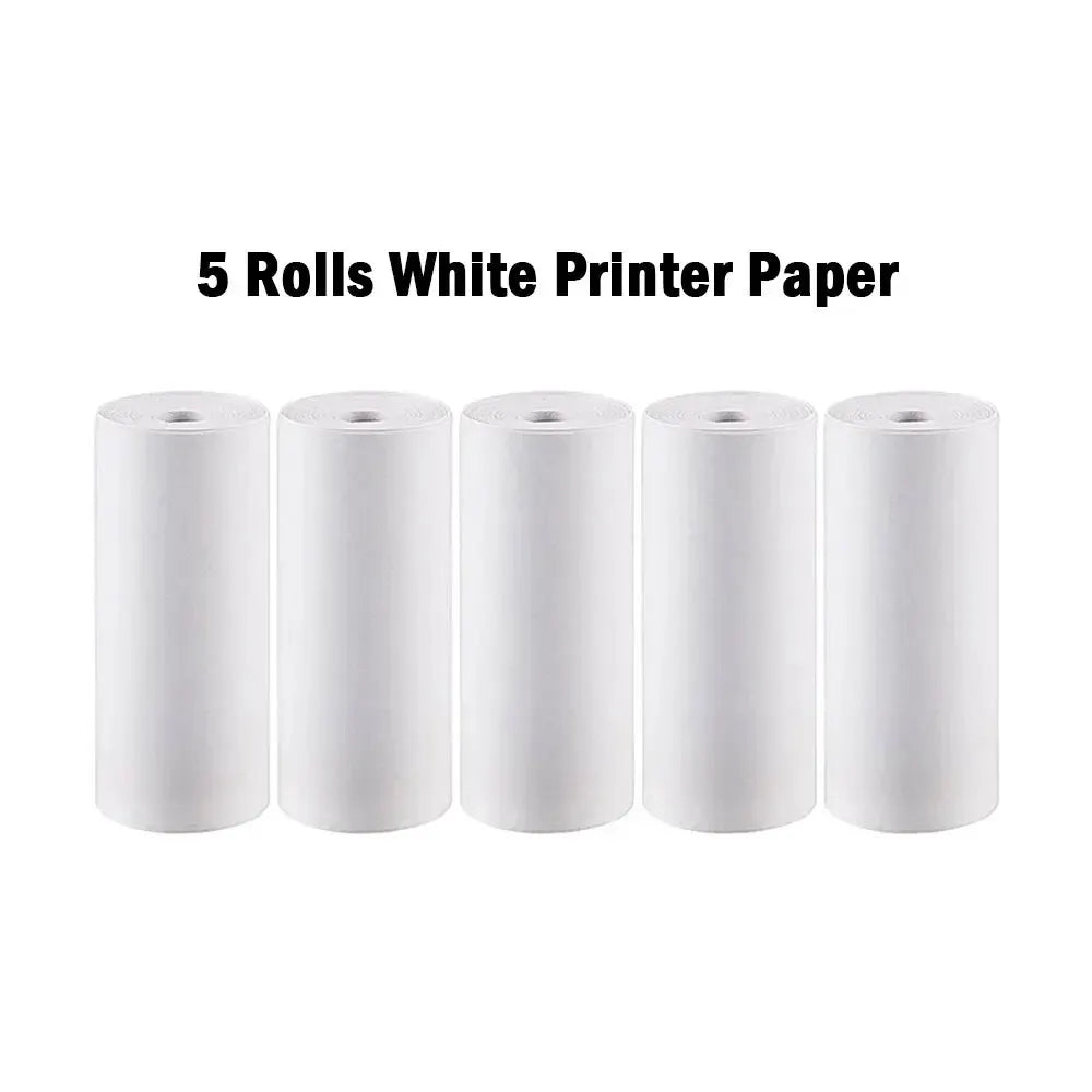 HD Mini Portable Printer Thermal Paper Universal 57mm Self-adhesive Paper Label Sticker For Phone Printing Picture Photo - 5p