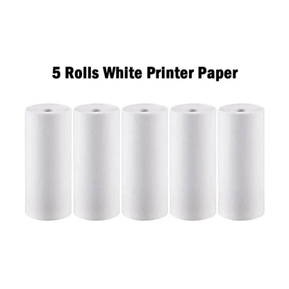 HD Mini Portable Printer Thermal Paper Universal 57mm Self-adhesive Paper Label Sticker For Phone Printing Picture Photo - 5p