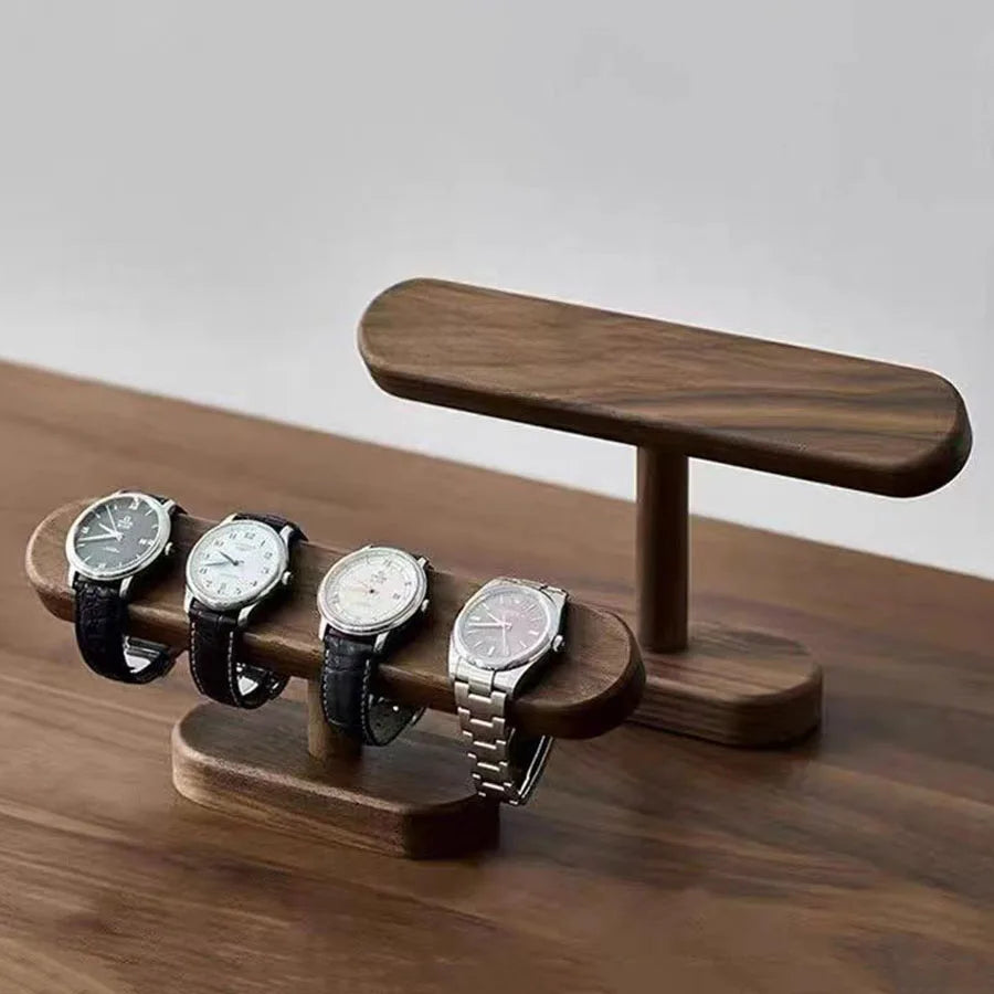 Walnut Color Watch Bracket Display Holder Jewelry Bracket Chain Anklets Hanger Stand Racks Organizer For Counter Shows, 1PCS