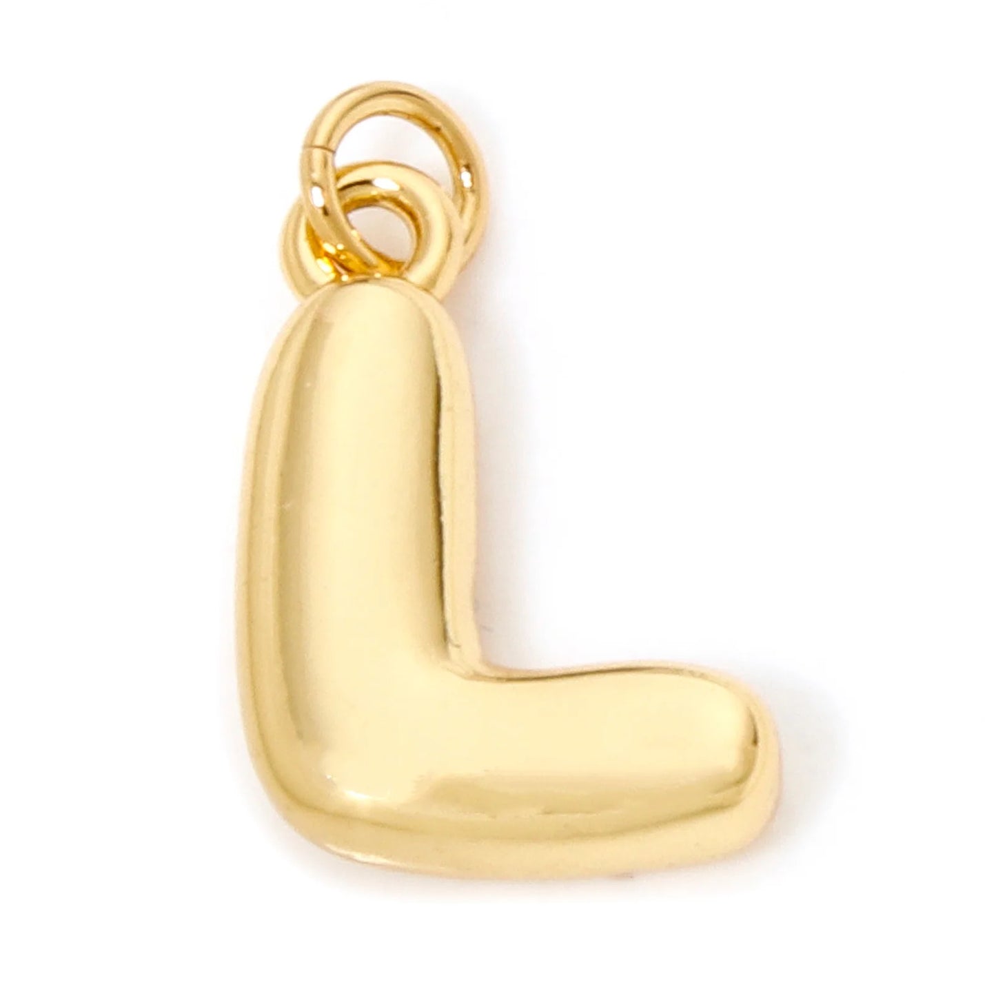 1Pcs English Letter Brass Charms 18K Real Gold Plated Capital Alphabet Initial A-Z Pendant Personalized Jewelry Making Findin