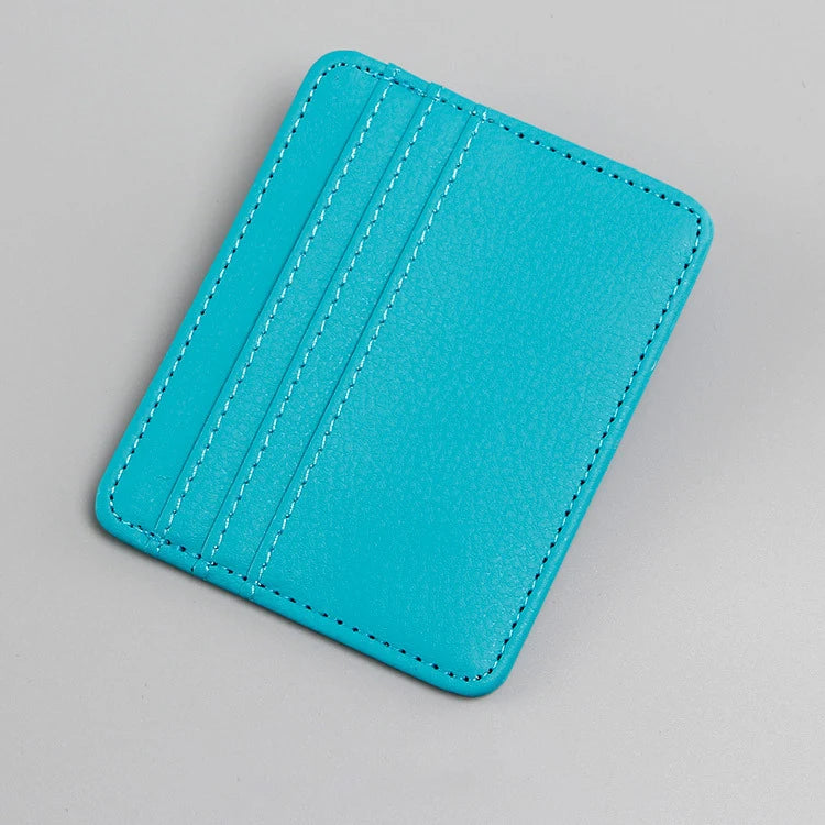 Slim Minimalist Wallet, Front Pocket Wallets, RFID Blocking,Credit Card Holder for Men&Women - Sky Blue