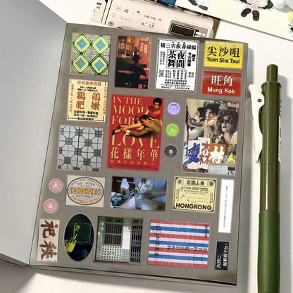 6sheets y2k Dreamcore Retro Hong Kong Weirdcore Style Collages Journals Diary Scrapbook Stickers