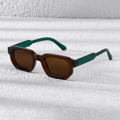 New Men Vintage Rectangle Frame Sunglasses Fashion Retro Sun Glasses Design Glasses UV400 Eyewear Women Goggles