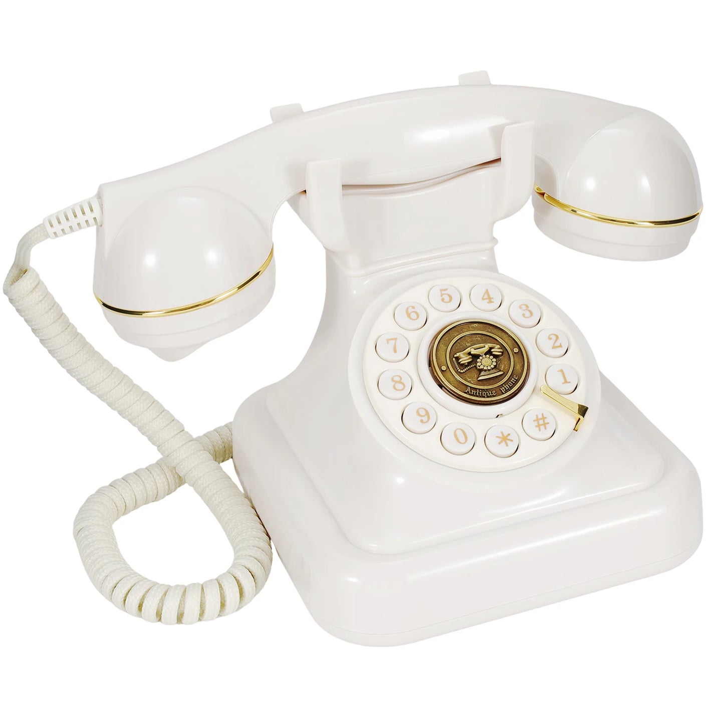 32Gb Retro Audio Wedding Guestbook Phone Banquet Voice Login Book Telephone Guest Blessing Audio Message Record Phone - WHITE
