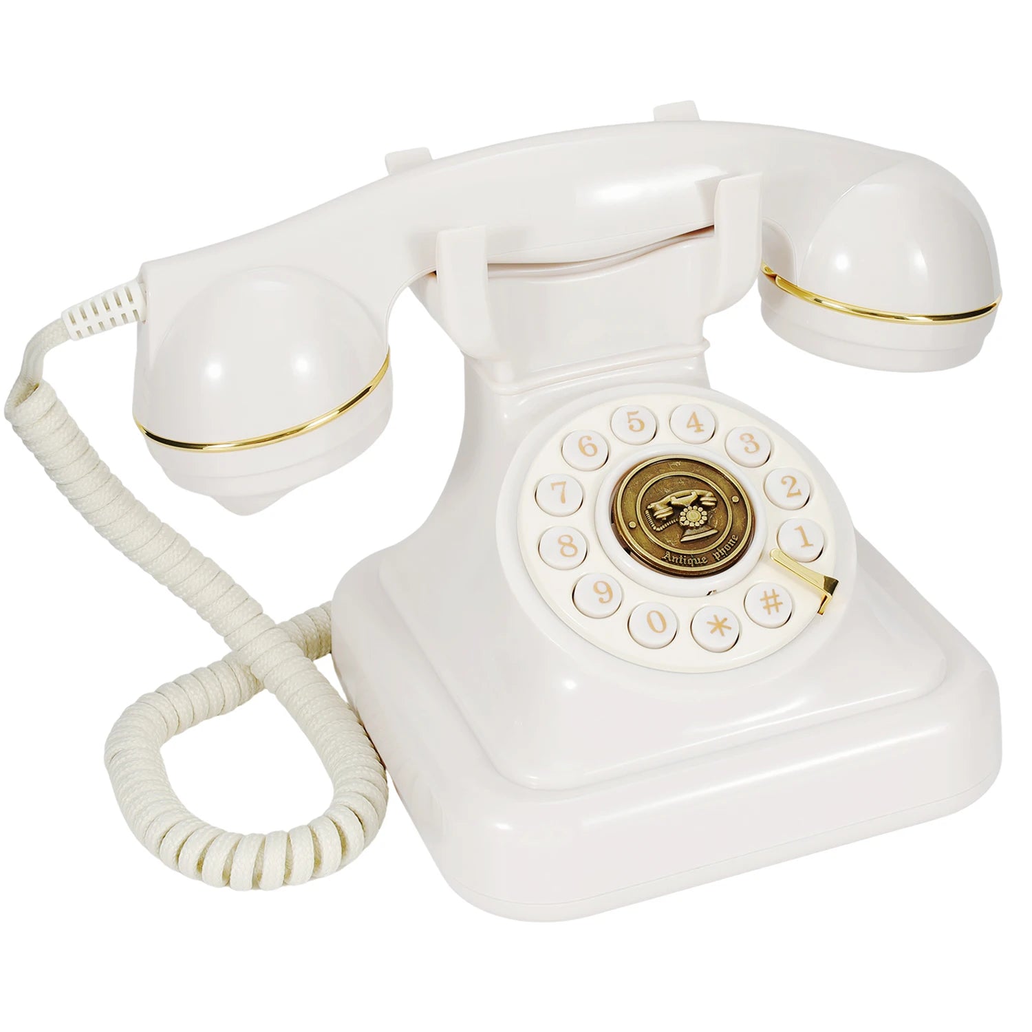 32Gb Retro Audio Wedding Guestbook Phone Banquet Voice Login Book Telephone Guest Blessing Audio Message Record Phone - WHITE