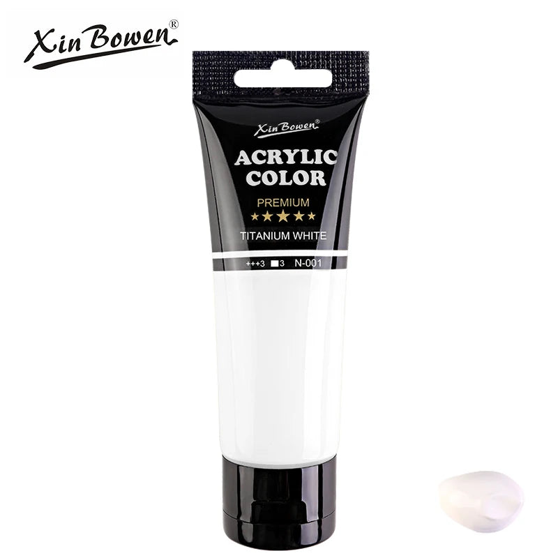 75ml Acrylic Paint for Wall Art Student DIY Graffiti Shoes Waterproof Sun Resistant Textile Painting Materials