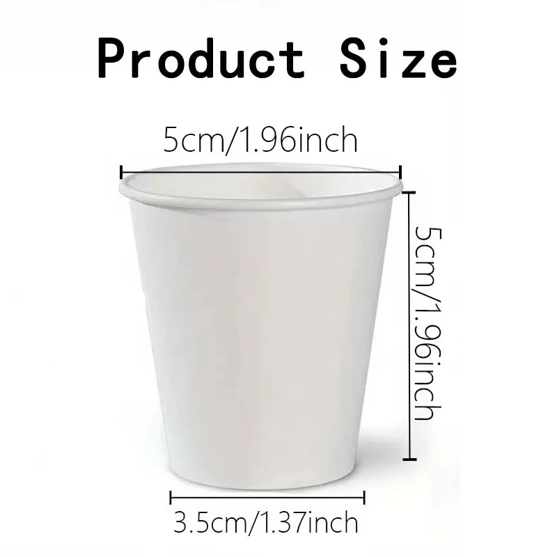 50/100PCS Disposable Small Paper Cup Tasting Cup Perfect for Coffee Candy Juice Home Supermarket Holiday Party Activities