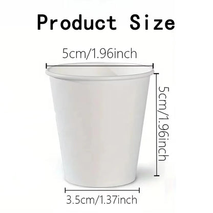 50/100PCS Disposable Small Paper Cup Tasting Cup Perfect for Coffee Candy Juice Home Supermarket Holiday Party Activities