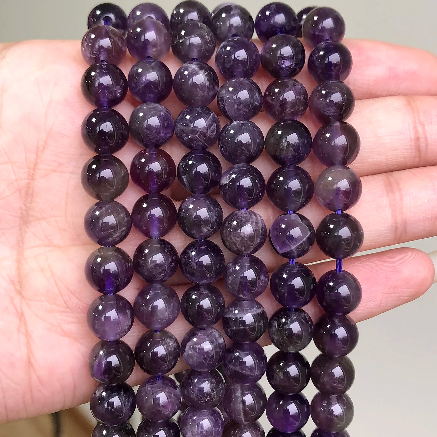 4-14mm Natural Black Volcanic Lava Stone Round Beads 15" Pick Size For Jewelry Making diy Bracelet