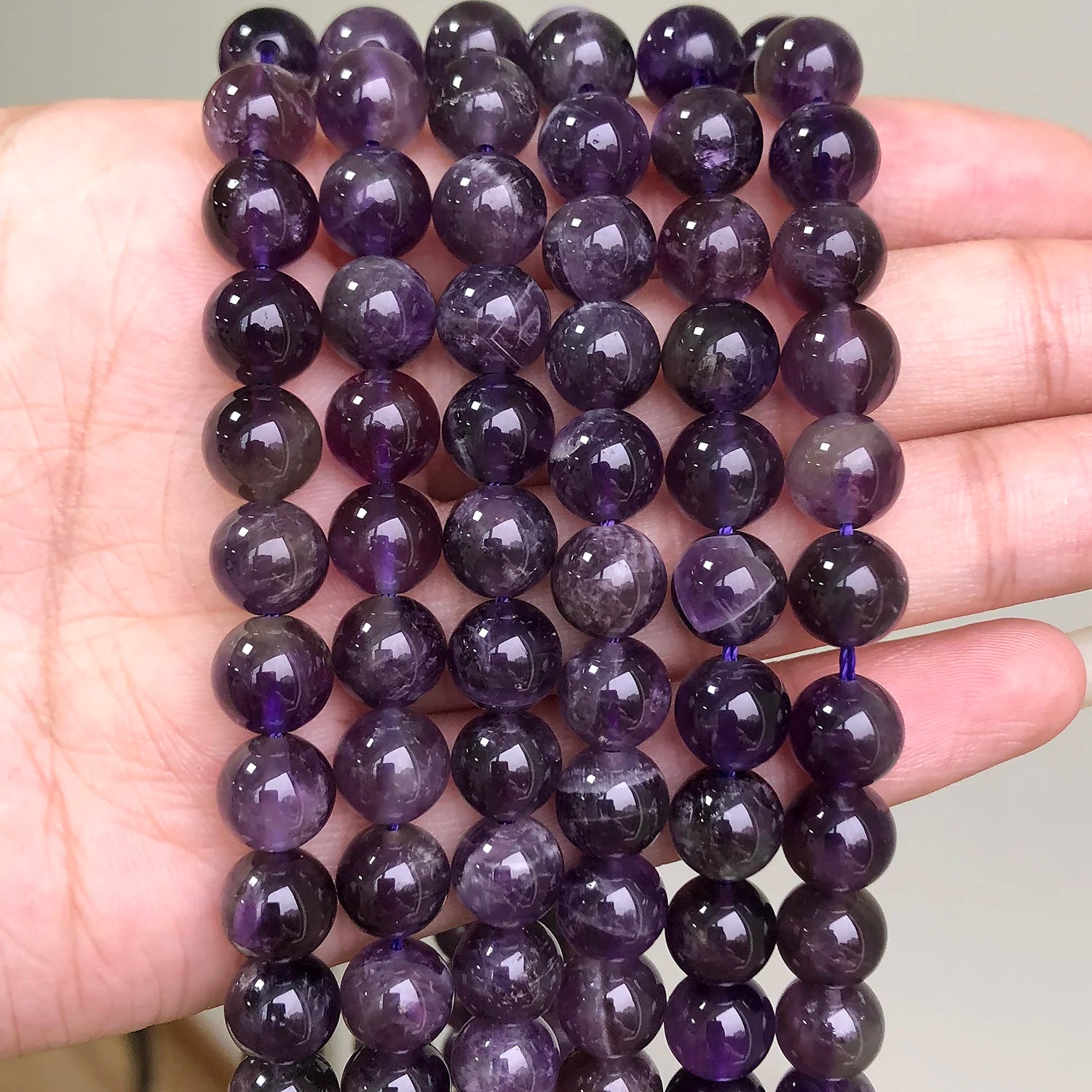 4-14mm Natural Black Volcanic Lava Stone Round Beads 15" Pick Size For Jewelry Making diy Bracelet