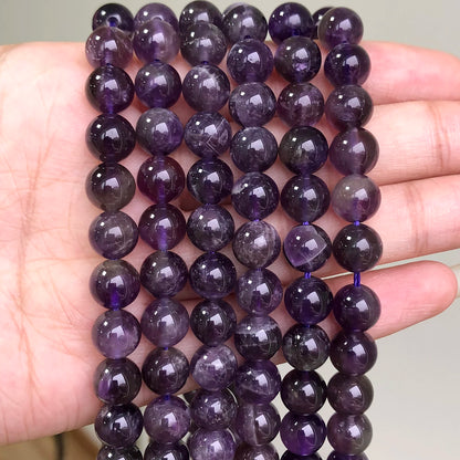4-14mm Natural Black Volcanic Lava Stone Round Beads 15" Pick Size For Jewelry Making diy Bracelet