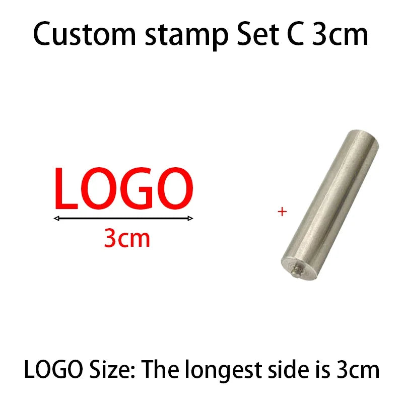 M8 Logo Customized Iron Branding Stamp Personalized Customization Wooden Soldering Iron Seal Customized Leather Stamping Seal