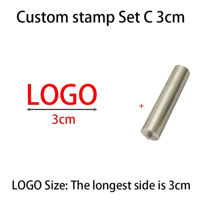 M8 Logo Customized Iron Branding Stamp Personalized Customization Wooden Soldering Iron Seal Customized Leather Stamping Seal