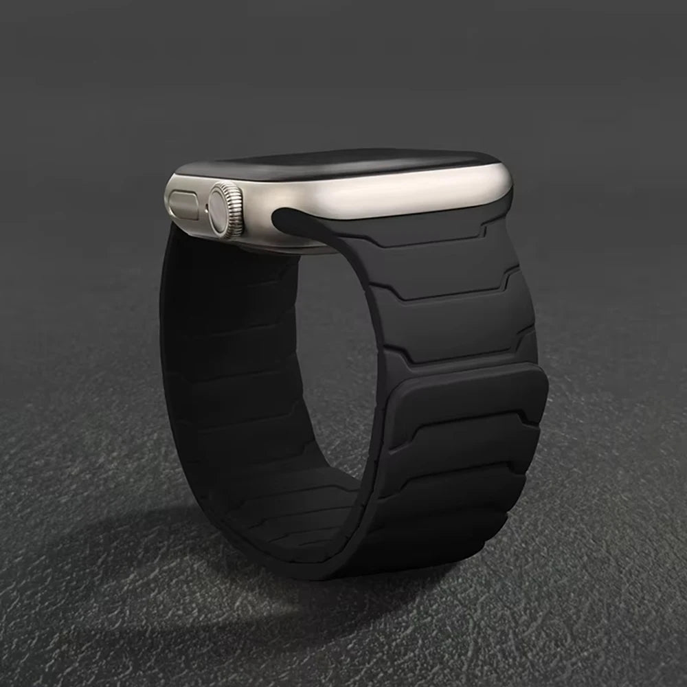 Silicone Magnetic Strap for Apple watch Bands 44mm 40mm 41mm 42mm 46mm 45mm 49mm correa iWatch Series 11 10 SE3 9 8 7 6 Ultra