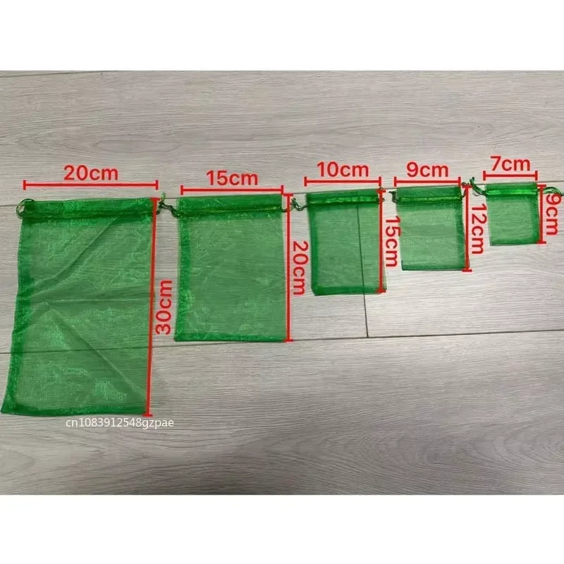 20-100PCS Organza Gift Bag For Jewelry White Drawstring Pouches For Wedding Christmas Candy Gift Bags Jewelry Packing Bag