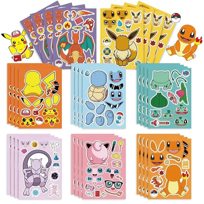 PokeMons Theme Party Favors Slap Bracelets Stickers Balloons Party Gifts Goodie Bag Stuffers Fillers Birthday Party Decoratio