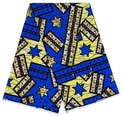 2024 6 Yards 100% Cotton Veritable Wax Pagne African Super Real Holland Wax VL Original Batik Lace Dress Dutch Loincloth - Da