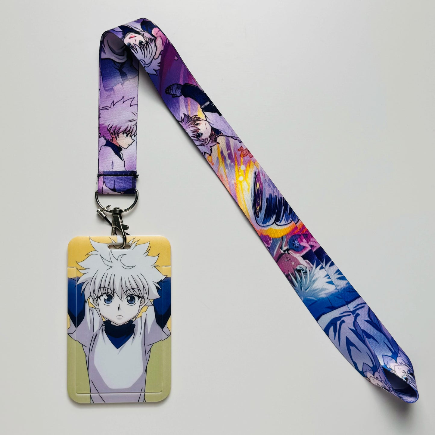 Anime Characters Card Holder Lanyards Keys Neck Strap Card Badge Keychain ID Credit Bus Card Cover Hang Rope Lariat Lanyard -