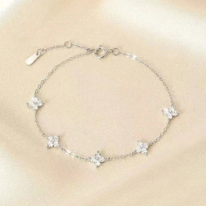 925 Sterling Silver Hollow Heart Bracelets For Women Girls Vintage Korean Design Double Layer Beads Bracelet Party Jewelry Gi