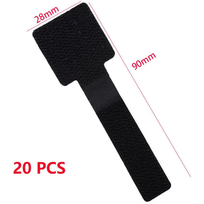 Reusable Cable Ties Fastening Wire Organizer Cord Rope Holder Self Adhesive Adjustable Cord Organizer Straps Desk Management