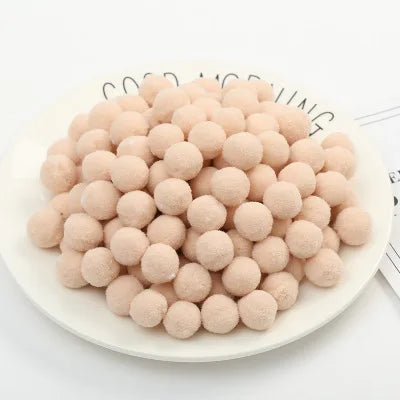 Pompoms 8/10/15/20/25/30mm Soft Pompons Colorful Fluffy Plush Craft DIY Pom Pom Fur Ball Pon Pon Home Decoration Kids Toys 10