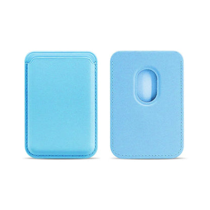 Magnetic Card Holder Leather PU Card Sleeve ID Card Holder Mobile Phone Back Sticker Bag For Magsafe iPhone 17 Card Holder Co