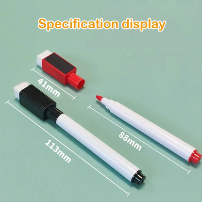 Magnetic Erasable Whiteboard Pen Color Options Blackboard Note Numbering Stationery Office Teaching Supplies for Classroom Us