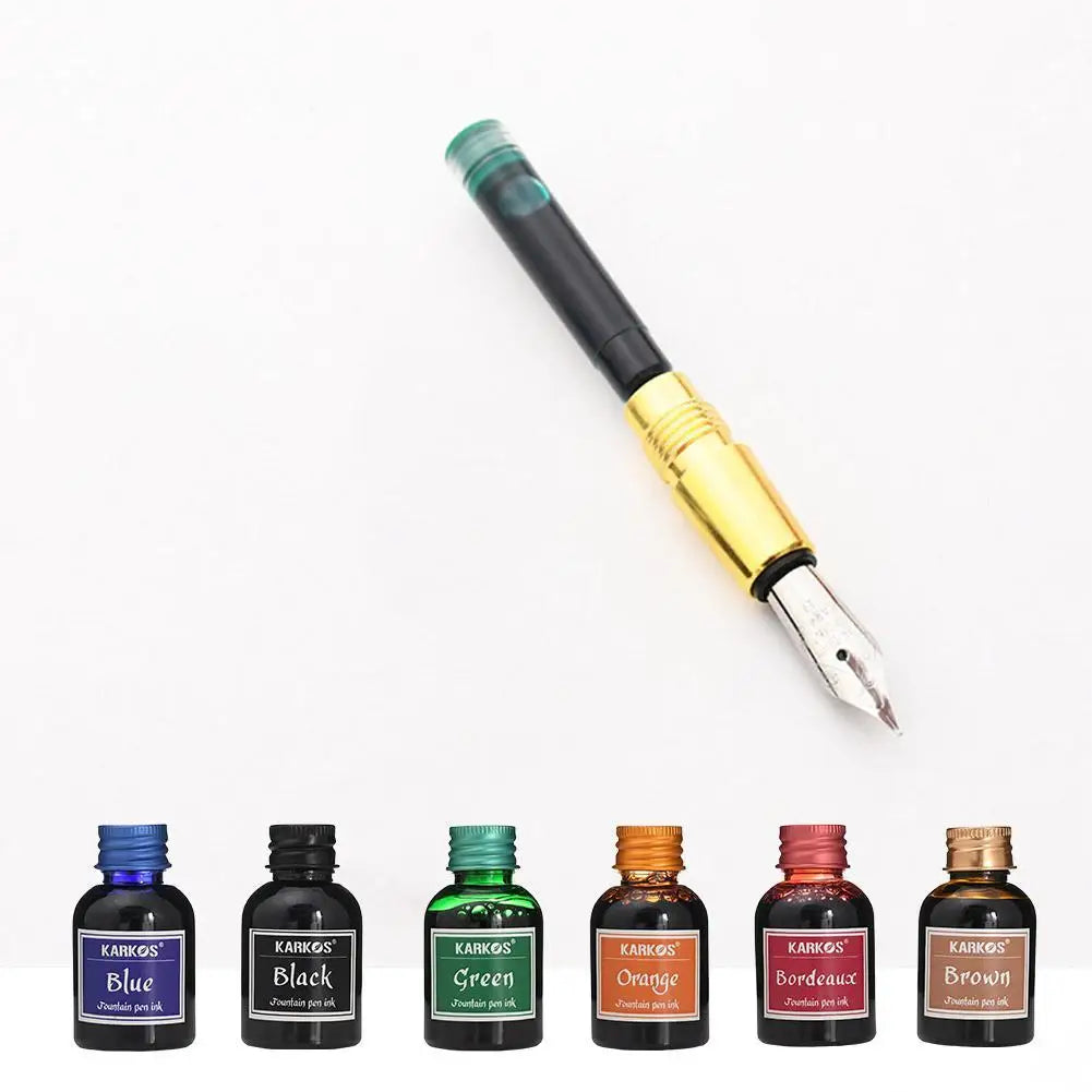 30MlL Pure Colorful Fountain Pen Ink Universal Refill Ink Stationery School Brand New Product Peace And Happiness