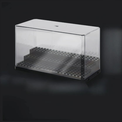 3-Tier Clear Acrylic Display Case for Minifigures Pop Figures Wide Storage Shelf Transparent Protector Showcase for Small - 1