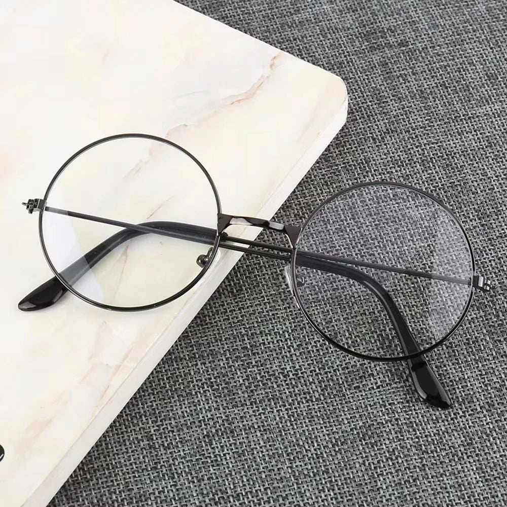 Retro Round Frame Anti-blue Radiation Glasses Ultralight Men Women Blue Light Blocking Glasses Eyewear Computer Goggles