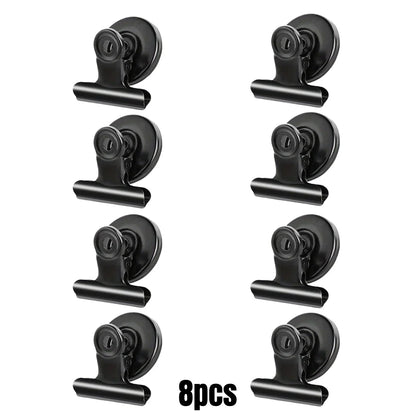 4/16pcs Magnetic Clips Heavy Duty Refrigerator Whiteboard Space-Saving Clip Set for Kitchen Office Photo Displays Holder Deco