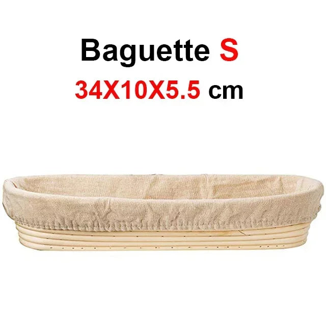 Natural Rattan Bread Proofing Basket Handmade Rattan Wicker Baking Bowl Dough Fermentation Sourdough Banneton Bread Basket - 