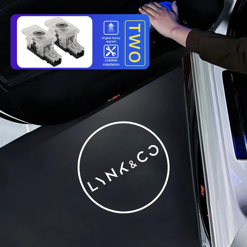 Led Car Door Logo Projector Welcome Light For Lynk&Co 01 02 03 05 09 Car Accessories