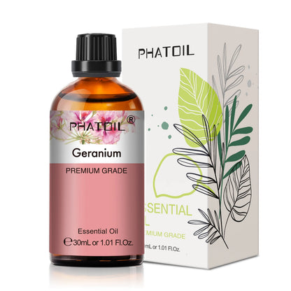 PHATOIL 1PCS Aromatherapy Essential Oil 30ml Lemon Eucalyptus Lavender Bergamot Jasmine Juniper Rose Vanilla Aroma Essential 