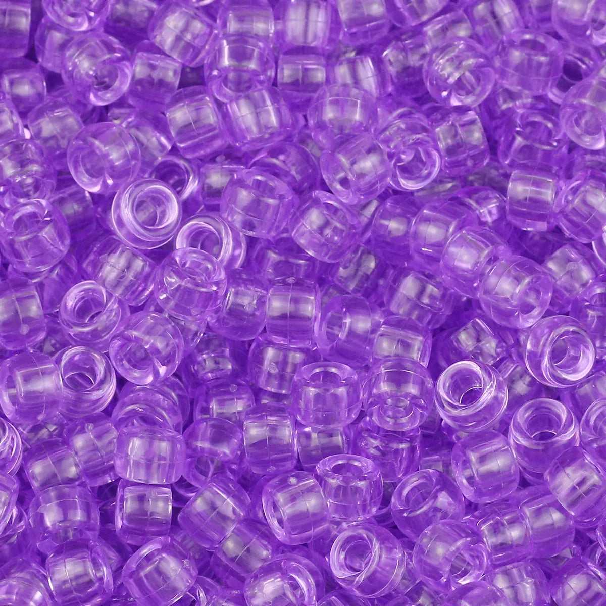100/200/400pcs 6x9mm Solid Color Large Hole Pony Beads DIY Jewelry Making For Friendship Bracelets & Hair Braids Craft Suppli