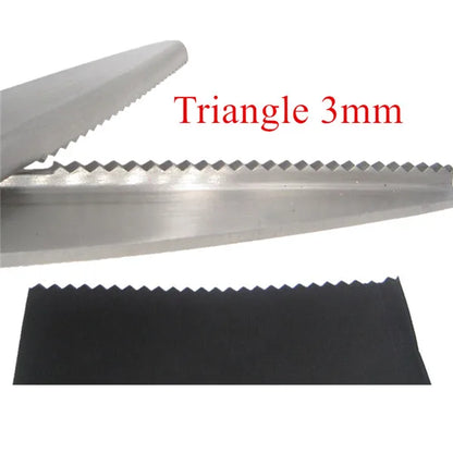 Sewing Cut 23.5cm Zig Zag Dressmaking Tailor Leather Handicraft Fabric Shear Pinking Scissor Textile DENIM DIY Upholstery Too