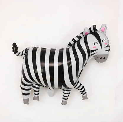 New Cartoon Animal Theme Foil Balloon Jungle Safari Forest Lion Rabbit Kids Birthday Decoration Supplies Elephant Giraffe Bal
