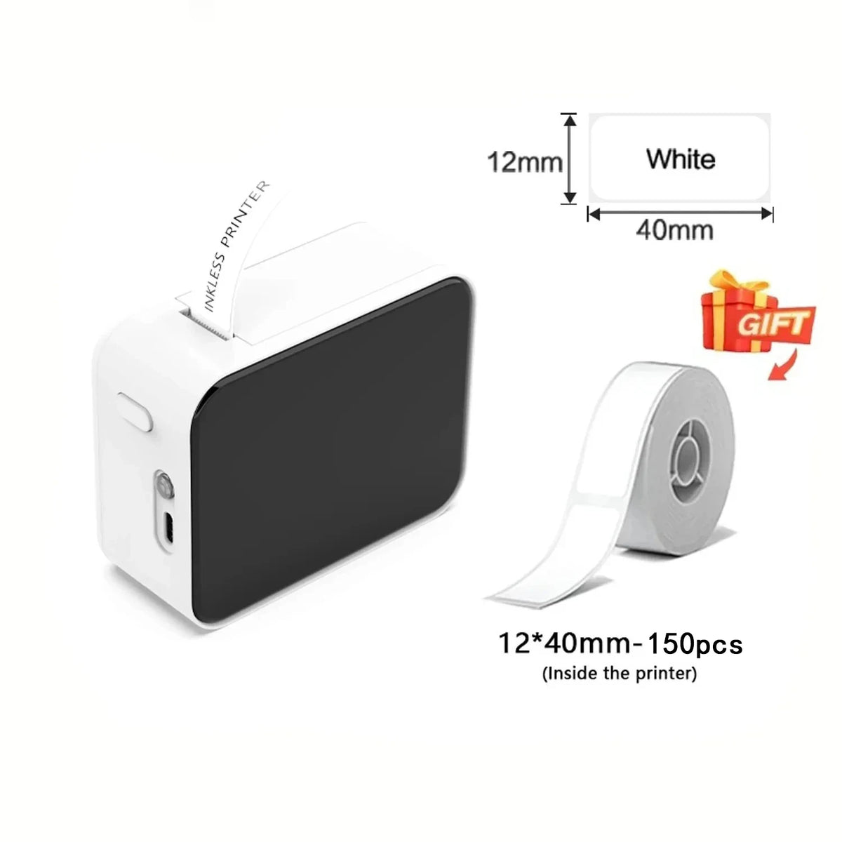 MarkLife P15 Mini Portable Thermal Printer Wireless Bluetooth-compatible Label Tag for Home Office Labeling Sticker Machine -